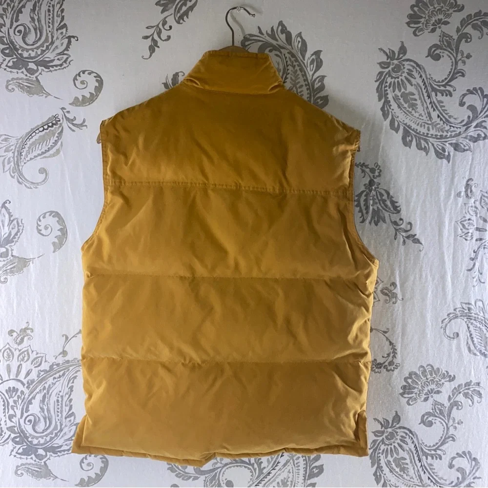 Vintage Timberland Vest WeatherGear‎ Men Tan Duck Down Camping Outdoor